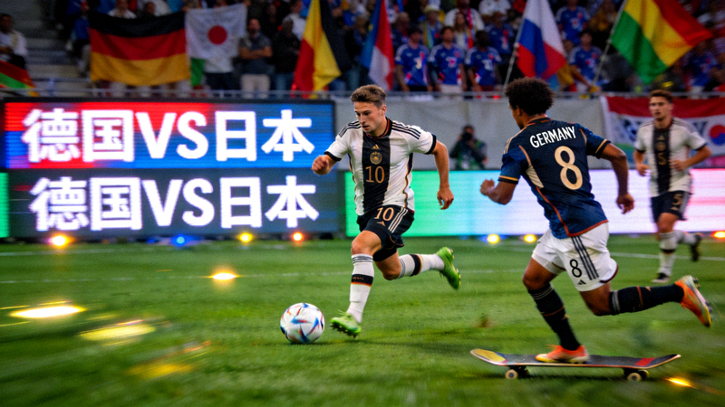 世界杯小组赛直播画面：德国队进攻组织瞬间